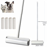 Large Lint Rollers for Carpet, Sticky Rollers for Floor with 4 Extendable Handle