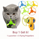 Cat Fetch Toy with Colorful Flying Propellers Set