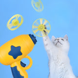 Cat Fetch Toy with Colorful Flying Propellers Set