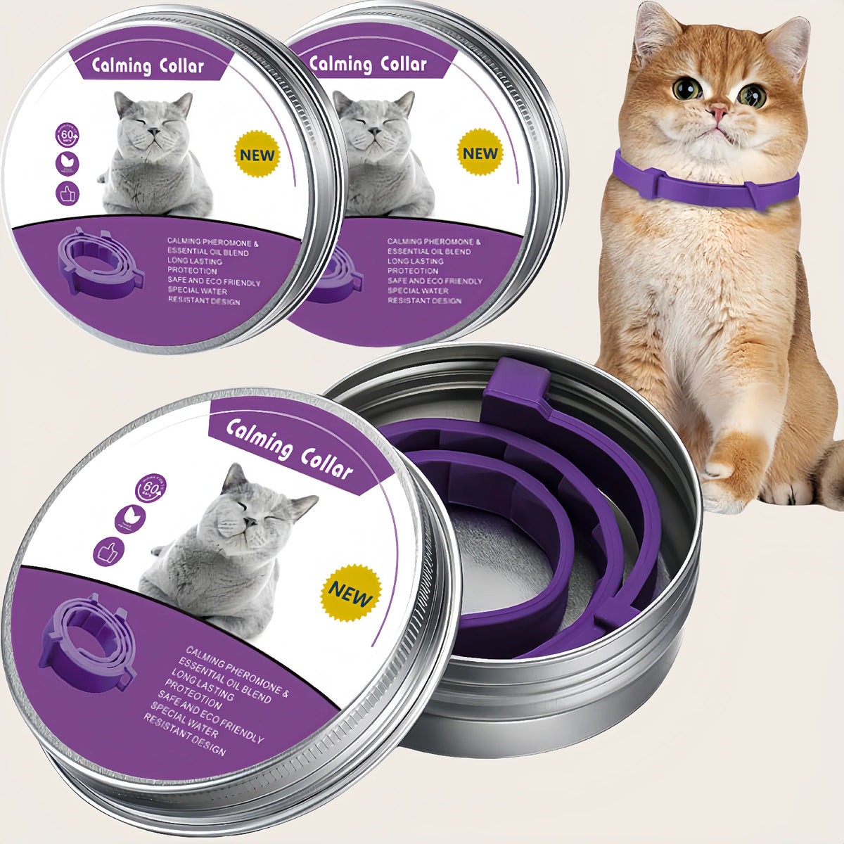 3Pcs Calming Collar