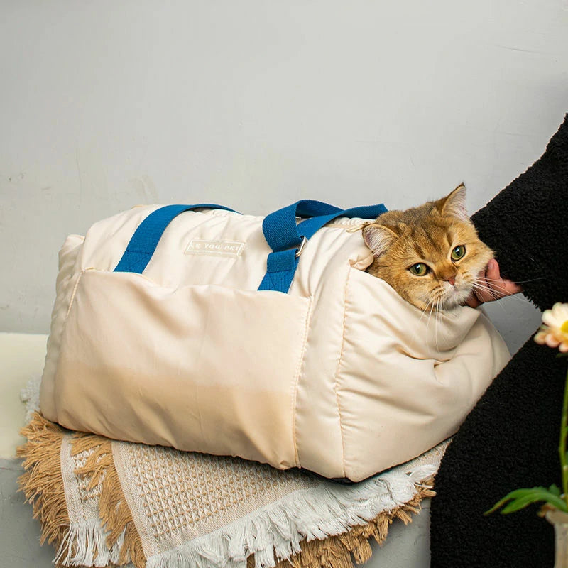 Peach Skin Velvet Cat Carrier