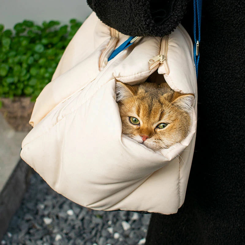 Peach Skin Velvet Cat Carrier