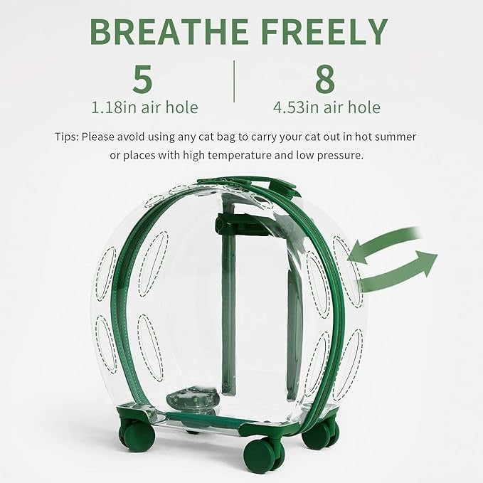 Cat Suitcase Carrier Round