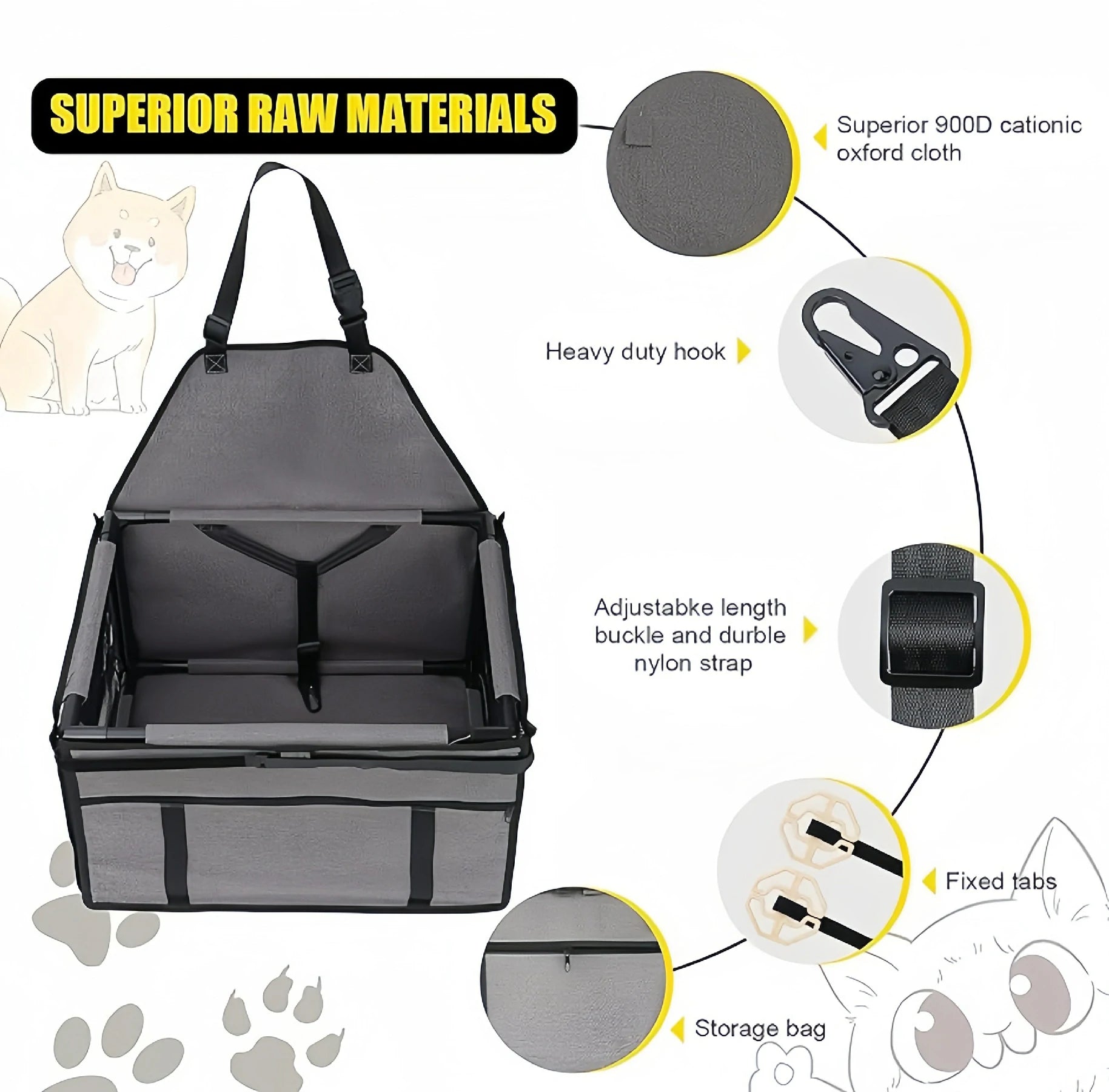 Pet Car Seat Carrier