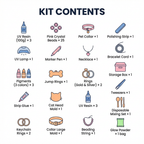 Larleaf UV Resin Pet Memorial Jewelry DIY Kit
