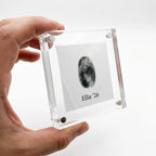 Square Magnetic Photo Frame for Fridge (4x4) - Fits Round Paw Prints & Instagram Photos
