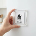 Square Magnetic Photo Frame for Fridge (4x4) - Fits Round Paw Prints & Instagram Photos