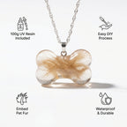 Larleaf UV Resin Pet Memorial Jewelry DIY Kit