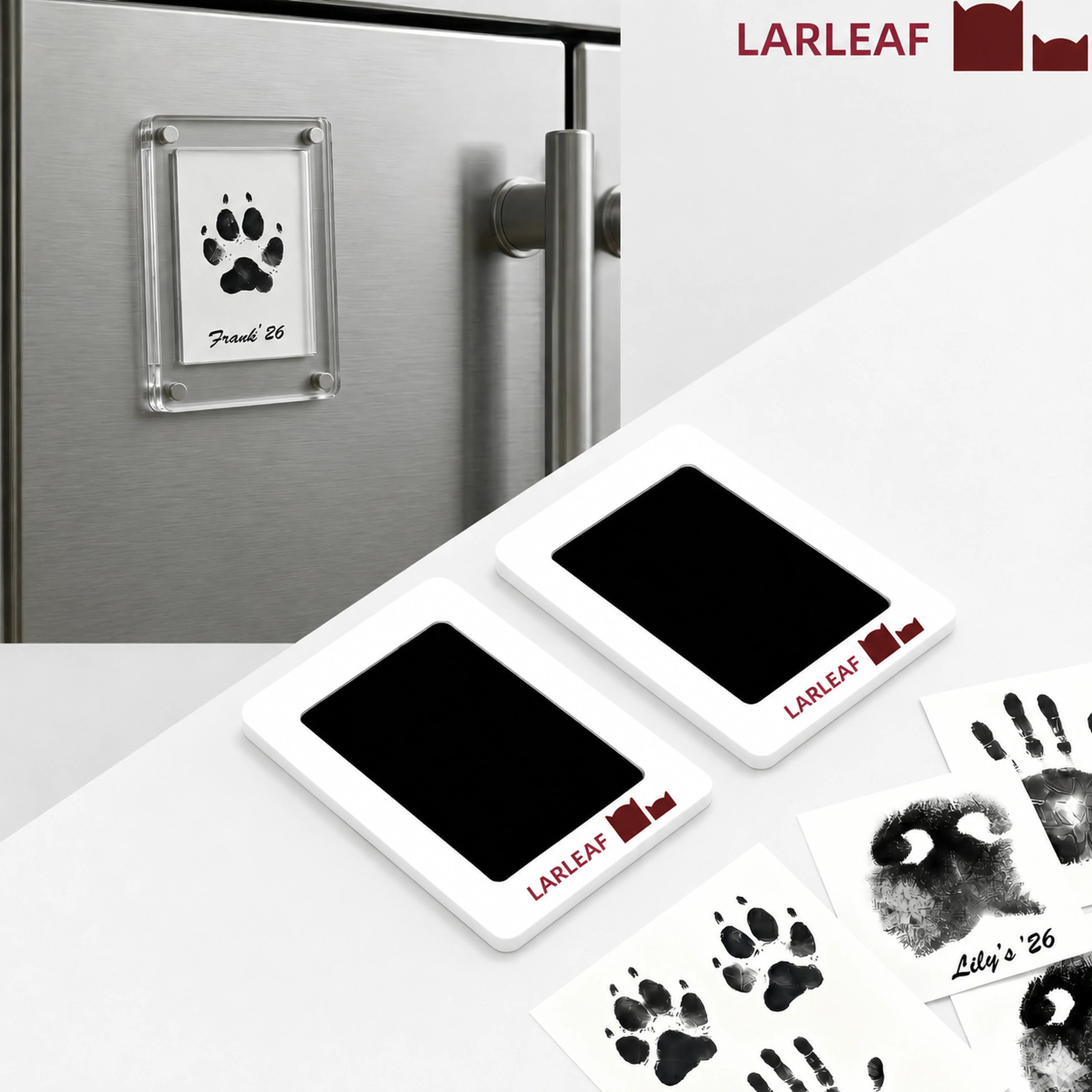 Magnetic Paw Print Keepsake Kit for Refrigerator Secondary image