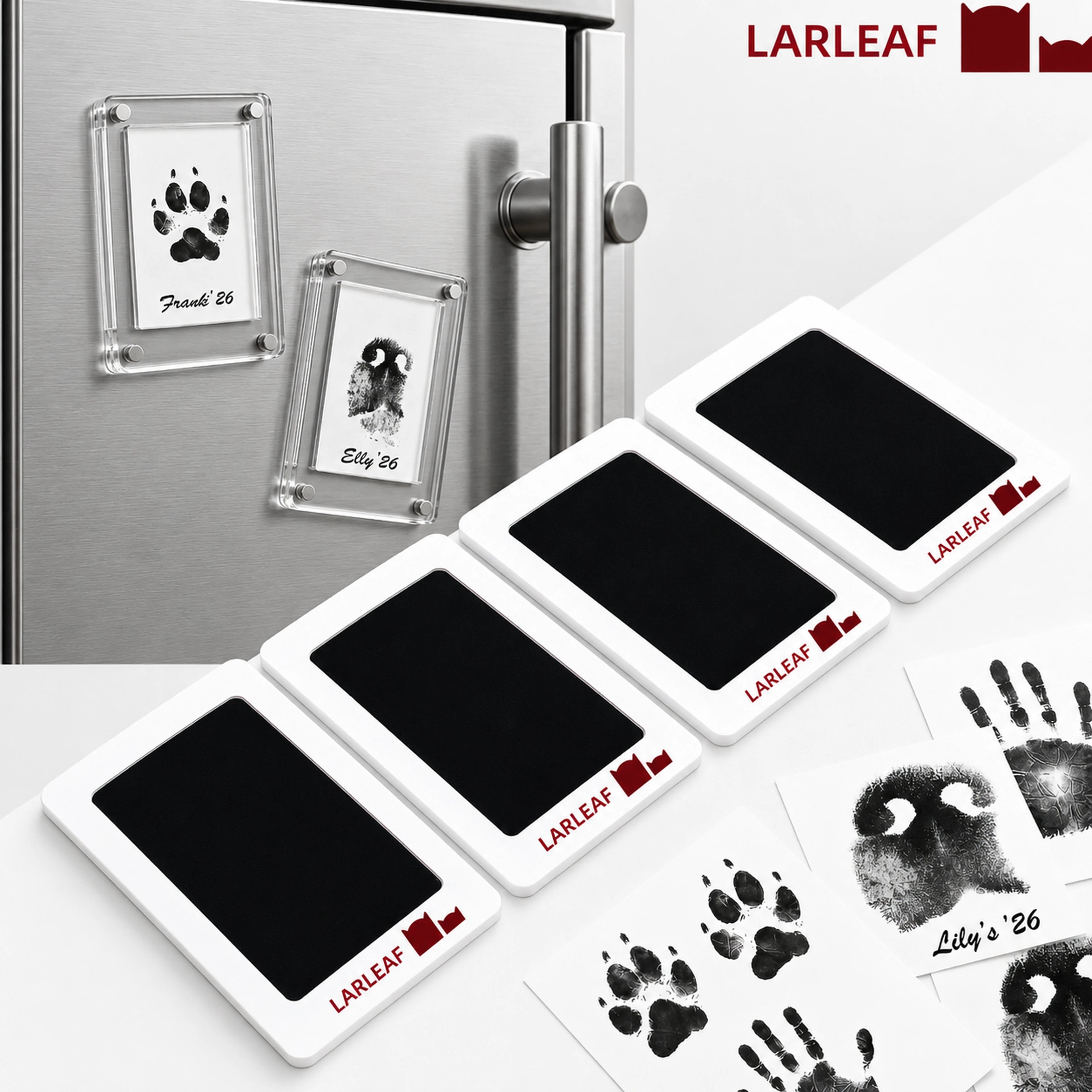 Magnetic Paw Print Keepsake Kit for Refrigerator Secondary image