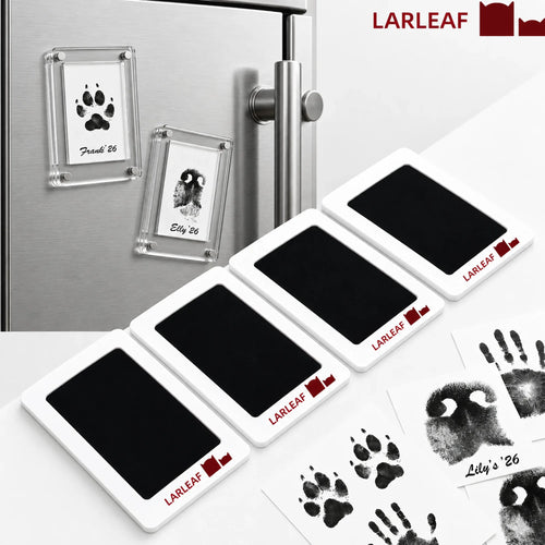 Larleaf magnetic paw print keepsake kit for refrigerator display